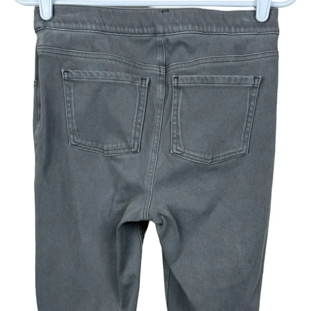Women's Spanx Taupe Jean-ish Ankle Leggings Faux Front Pocket Knit Jeggings‎ M - Picture 5 of 9